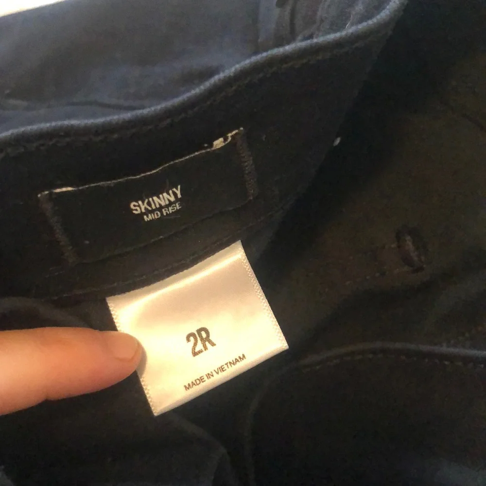 Black EXPRESS Mid Rise Skinny Jeans - Picture 5 of 7